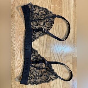 Lounge Black Lace Bralette